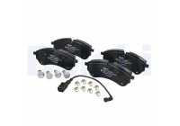 Brake pad set, disc brake LP3909 Delphi