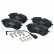 Brake pad set, disc brake LP3910 Delphi