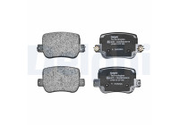 Brake pad set, disc brake LP3913 Delphi