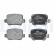 Brake pad set, disc brake LP3913 Delphi