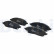 Brake pad set, disc brake LP3918 Delphi