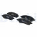Brake pad set, disc brake LP3918 Delphi