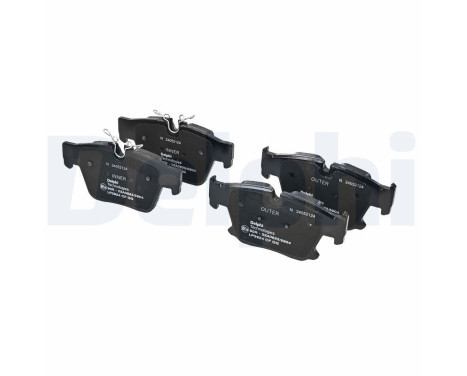 Brake pad set, disc brake LP3924 Delphi