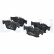 Brake pad set, disc brake LP3924 Delphi