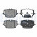 Brake pad set, disc brake LP3925 Delphi