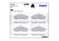 Brake pad set, disc brake LP3930 Delphi