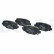 Brake pad set, disc brake LP3931 Delphi
