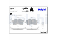 Brake pad set, disc brake LP3936 Delphi