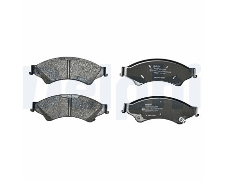 Brake pad set, disc brake LP3937 Delphi, Image 3