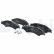 Brake pad set, disc brake LP3937 Delphi