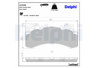 Brake pad set, disc brake LP3998 Delphi
