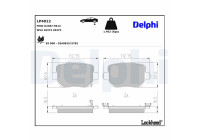 Brake pad set, disc brake LP4012 Delphi