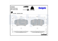 Brake pad set, disc brake LP4024 Delphi