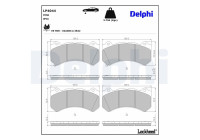 Brake pad set, disc brake LP4044 Delphi
