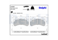 Brake pad set, disc brake LP4067 Delphi