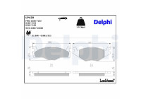Brake Pad Set, disc brake LP420 Delphi