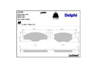 Brake Pad Set, disc brake LP420 Delphi