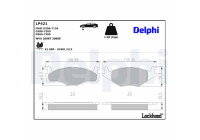 Brake Pad Set, disc brake LP421 Delphi