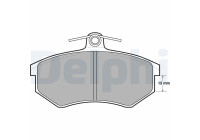 Brake Pad Set, disc brake LP429 Delphi