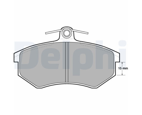 Brake Pad Set, disc brake LP429 Delphi