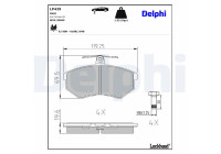 Brake Pad Set, disc brake LP429 Delphi