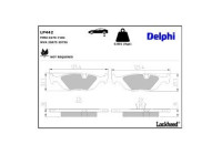 Brake Pad Set, disc brake LP442 Delphi