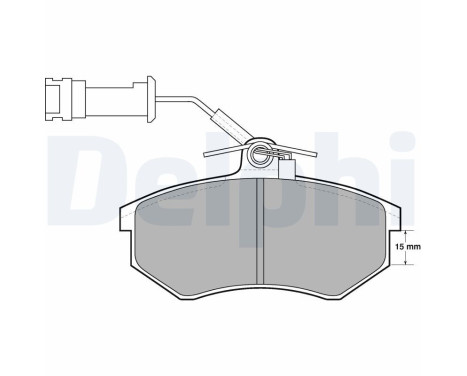 Brake Pad Set, disc brake LP444 Delphi