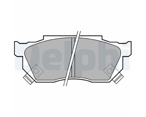 Brake Pad Set, disc brake LP445 Delphi