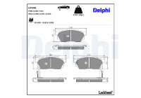 Brake Pad Set, disc brake LP445 Delphi