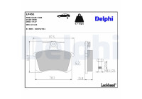 Brake Pad Set, disc brake LP451 Delphi