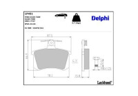 Brake Pad Set, disc brake LP451 Delphi