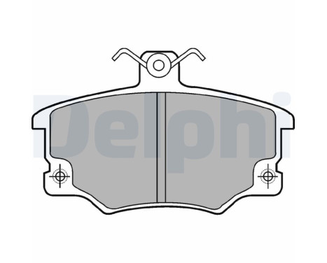 Brake Pad Set, disc brake LP459 Delphi