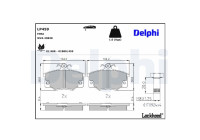 Brake Pad Set, disc brake LP459 Delphi