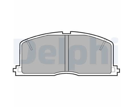 Brake Pad Set, disc brake LP460 Delphi