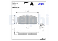 Brake Pad Set, disc brake LP460 Delphi