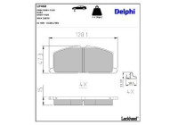 Brake Pad Set, disc brake LP460 Delphi