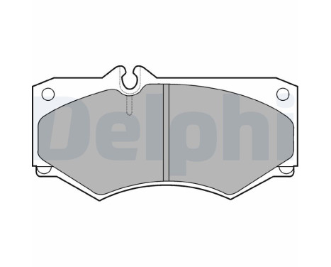 Brake Pad Set, disc brake LP468 Delphi