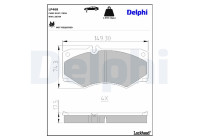 Brake Pad Set, disc brake LP468 Delphi