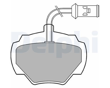 Brake Pad Set, disc brake LP475 Delphi