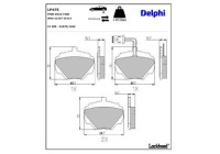 Brake Pad Set, disc brake LP475 Delphi