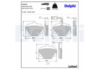 Brake Pad Set, disc brake LP475 Delphi