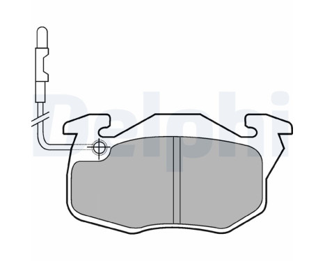 Brake Pad Set, disc brake LP490 Delphi