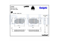 Brake Pad Set, disc brake LP490 Delphi