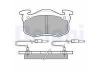 Brake Pad Set, disc brake LP491 Delphi