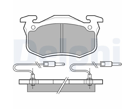 Brake Pad Set, disc brake LP491 Delphi