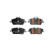 Brake pad set, disc brake LP5001EV Delphi