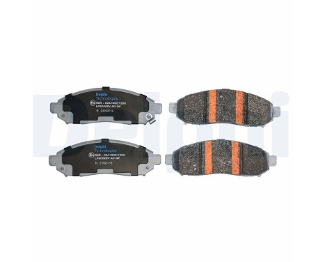 Brake pad set, disc brake LP5002EV Delphi