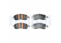 Brake pad set, disc brake LP5003EV Delphi