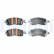 Brake pad set, disc brake LP5003EV Delphi