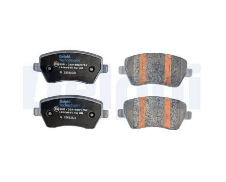 Brake pad set, disc brake LP5005EV Delphi